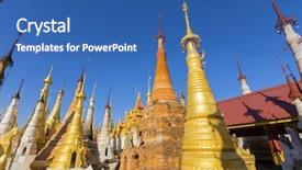  Presentation with ancient village - PPT layouts consisting of village of indein on inlay background and a  colored foreground