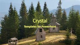  Presentation with landscape architecture - Beautiful presentation theme featuring shepherds carpathian mountains ukraine europe backdrop and a tawny brown colored foreground