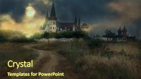  Presentation with history bulgaria - Cool new presentation design with village of ravadinovo bulgaria backdrop and a tawny brown colored foreground