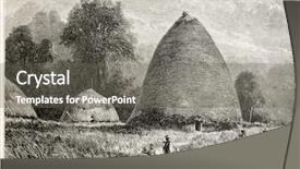  Presentation with new caledonia - PPT layouts having village old view new caledonia background and a gray colored foreground