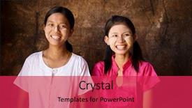  Presentation with traditional indian drink masala chai - Presentation featuring village student - portrait of beautiful young traditional background and a red colored foreground