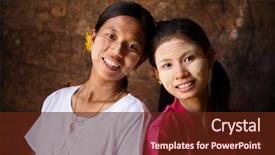  Presentation with traditional - Beautiful theme featuring village student - portrait of two beautiful young backdrop and a tawny brown colored foreground