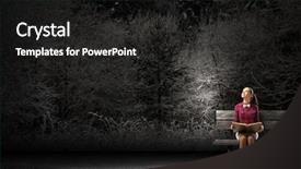  Presentation with steampunk lady - Audience pleasing PPT layouts consisting of village student - young beautiful lady sitting backdrop and a black colored foreground