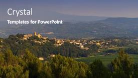  Presentation with france - Slides with village-vinsobres-in-drome-department background and a gray colored foreground