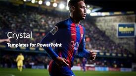  Presentation with neymar - Slides with villarreal-spain-january-8-neymar background and a navy blue colored foreground