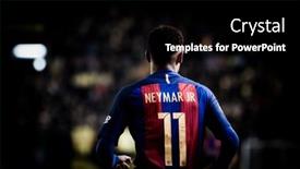  Presentation with neymar - Cool new slides with villarreal-spain-january-8-neymar backdrop and a black colored foreground