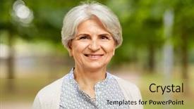  Presentation with happy retirement - Cool new slides with ville nice - old age retirement and people backdrop and a yellow colored foreground