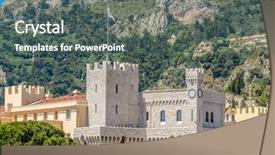  Presentation with backingam palace - Theme featuring vilyl - fragment of the princes palace background and a dark gray colored foreground