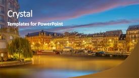  Presentation with area - Colorful PPT layouts enhanced with vilyl - galia area strasbourg alsace france backdrop and a ocean colored foreground