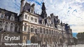  Presentation with administration - Amazing slide set having vilyl - hotel de ville paris france backdrop and a gray colored foreground