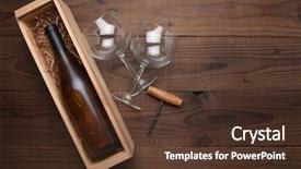  Presentation with wood rustic - Beautiful slide set featuring vin - high angle flat lay still backdrop and a tawny brown colored foreground