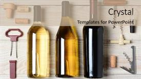  Presentation with wine shop and barrel - Presentation theme having vin - high angle shot of three background and a mint green colored foreground