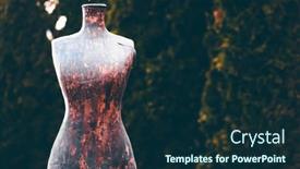  Presentation with mannequin - Colorful PPT theme enhanced with vinateg-photo-of-wooden-mannequin backdrop and a navy blue colored foreground