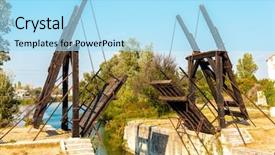  Presentation with bridge - Beautiful PPT layouts featuring vincent van gogh bridge near backdrop and a light blue colored foreground