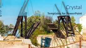  Presentation with starry night of vincent van gogh - PPT theme featuring vincent-van-gogh-bridge-near background and a light blue colored foreground