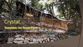  Presentation with himachal pradesh - Colorful PPT theme enhanced with vines-on-a-hut backdrop and a tawny brown colored foreground