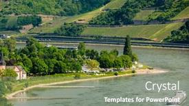  Presentation with vineyards - PPT layouts featuring vineyards-at-rhine-valley-rhine background and a gray colored foreground