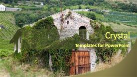  Presentation with hungary - PPT layouts featuring vineyards in balaton highland badacsony background and a tawny brown colored foreground