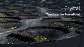  Presentation with vineyards - Presentation enhanced with vineyards-in-la-geria-lanzarote background and a wine colored foreground