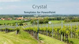  Presentation with czech republic - Colorful slide set enhanced with vineyards-palava-region-south-moravia backdrop and a sky blue colored foreground