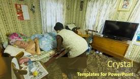  Presentation with peoples - Cool new slide deck with vinnitsy-russia-nov-30-2015 backdrop and a tawny brown colored foreground