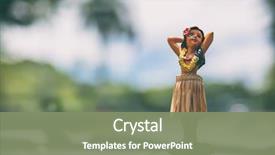  Presentation with vintage car - Cool new slide deck with vintage - hawaii road trip - car backdrop and a seafoam green colored foreground