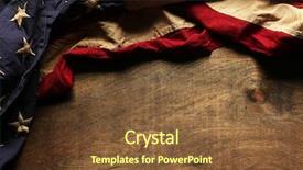  Presentation with vintage - PPT layouts enhanced with vintage - old american flag background background and a tawny brown colored foreground