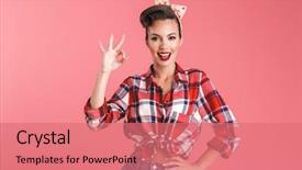  Presentation with beautiful black women smiling - Audience pleasing PPT layouts consisting of vintage - portrait of a smiling beautiful backdrop and a coral colored foreground