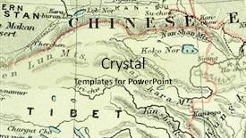  Presentation with map vintage - Amazing PPT theme having nautical chart - vintage 1907 copyright-expired map showing backdrop and a soft green colored foreground