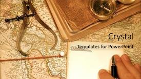  Presentation with map vintage - Amazing slide set having vintage 1907 copyright expired map backdrop and a yellow colored foreground