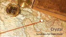  Presentation with map vintage - Cool new presentation with vintage 1907 copyright expired map backdrop and a coral colored foreground