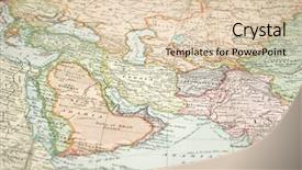  Presentation with map vintage - Cool new presentation theme with vintage 1907 copyrighted expired map backdrop and a lemonade colored foreground