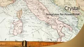  Presentation with map vintage - Beautiful presentation featuring vintage 1907 copyrighted expired map backdrop and a lemonade colored foreground