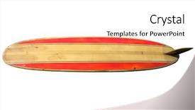  Presentation with black white vintage art - Presentation theme consisting of vintage 60's surfboard isolated background and a white colored foreground