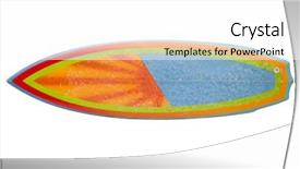  Presentation with black white vintage art - Audience pleasing presentation design consisting of vintage 80's surfboard isolated backdrop and a white colored foreground