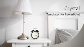  Presentation with vintage clock - PPT layouts enhanced with vintage-alarm-clock-in-bright background and a white colored foreground