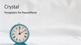  Presentation with vintage clock - Beautiful slides featuring vintage alarm clock with roman backdrop and a white colored foreground