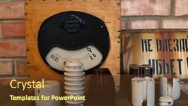  Presentation with 1940 - Theme having vintage-analogue-measuring-devices background and a tawny brown colored foreground