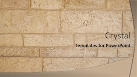  Presentation with ancient - PPT theme having vintage-ancient-stone-wall-background background and a coral colored foreground