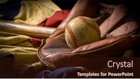  Presentation with vintage baseball - Cool new presentation with vintage-antique-baseball-equipment backdrop and a wine colored foreground
