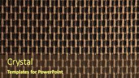  Presentation with audio speaker - Slide deck with vintage-audio-speaker-grill-cloth background and a tawny brown colored foreground