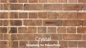  Presentation with australian - PPT theme featuring vintage-australian-brick-wall-5 background and a coral colored foreground