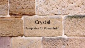  Presentation with sandstone - PPT layouts having vintage australian sandstone wall 2 background and a coral colored foreground