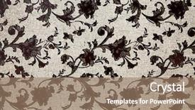  Presentation with classy - Cool new presentation with vintage background with classy patterns backdrop and a coral colored foreground