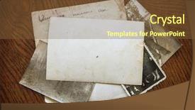  Presentation with old paper vintage album - Colorful slide deck enhanced with vintage background with old paper backdrop and a tawny brown colored foreground