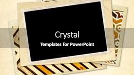  Presentation with vintage retro - PPT layouts with vintage-background-with-post-cards background and a black colored foreground