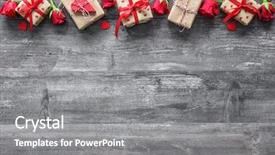  Presentation with valentines day - PPT theme enhanced with vacational template - valentines day vintage background background and a gray colored foreground