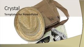  Presentation with bag - Colorful theme enhanced with vintage bag and old camera backdrop and a  colored foreground