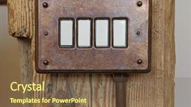  Presentation with pole - Theme with vintage bakelite toggle light background and a tawny brown colored foreground