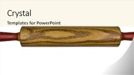  Presentation with black chalkboard vintage blackboard isolated - Presentation theme having vintage bakers rolling pin isolated background and a blonde colored foreground